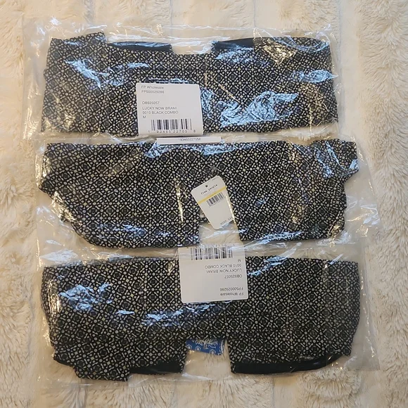 Free People Lucky Now Brami Top in black combo sizes M new with tag - Picture 5 of 5